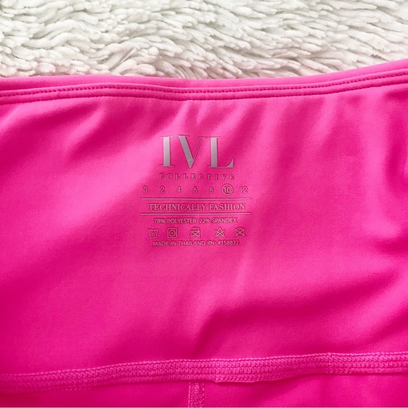 IVL Collective Scallop Active 7/8 Leggings Barbiecore - Picture 3 of 7